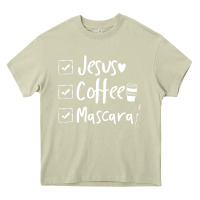 Mossy Checklist Jesus Coffee Mascara Heavy Core Tee - trangStudio