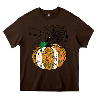 Chocolate Brown halloween pumpkin music symbols music teacher halloween t shirt copy Heavy Core Tee - trangStudio