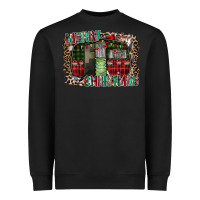 Black merry christmas caravan Heavyweight Sweatshirt - CowhideDigitalArt