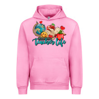 Fuchsia Pink teacher life Urban Hoodie - AdoDesignShop