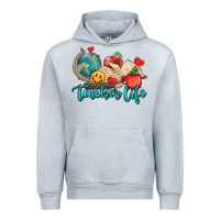 Heather Grey teacher life Urban Hoodie - AdoDesignShop