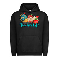 Pigment Black teacher life Urban Hoodie - AdoDesignShop