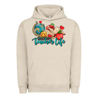 Pigment French Oak teacher life Urban Hoodie - AdoDesignShop