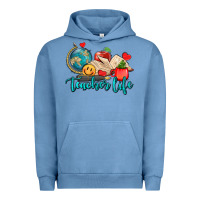 Pigment Pebble Blue teacher life Urban Hoodie - AdoDesignShop