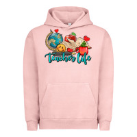 Pigment Salmon teacher life Urban Hoodie - AdoDesignShop
