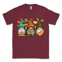 Burgundy Fall gnomes Classic Tee - NancyCooperArtShop