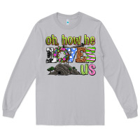 Moon Dust Easter Day Oh he loves us Long Sleeve Tee - OliviaCreatesArt