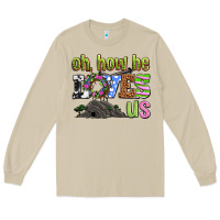 Mushroom Easter Day Oh he loves us Long Sleeve Tee - OliviaCreatesArt