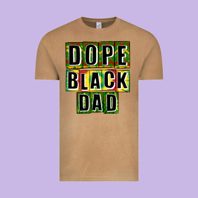 Dope Black Dad Vintage Tee Designed By Cowgirlartshop