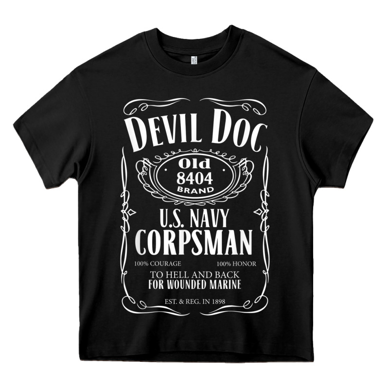 Corpsman 8404 Devildoc Gift For Corpsman T Shirt Heavy Core Tee by trangStudio | Teevron