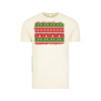 Vintage Arctic knitted christmas reindeer pine tree background Vintage Tee - Jasminsmagicworld