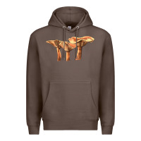 Coffee Lactarius Rufus Mushroom Illustrations Premium Hoodie - LillyAllenDesigns