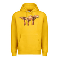 Lemon Lactarius Rufus Mushroom Illustrations Premium Hoodie - LillyAllenDesigns