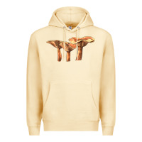 Pina Colada Lactarius Rufus Mushroom Illustrations Premium Hoodie - LillyAllenDesigns