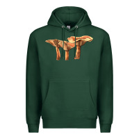 Sports Green Lactarius Rufus Mushroom Illustrations Premium Hoodie - LillyAllenDesigns
