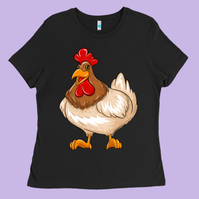 Cute Chicken Ladies Tee Designed By Texasbilliewilder