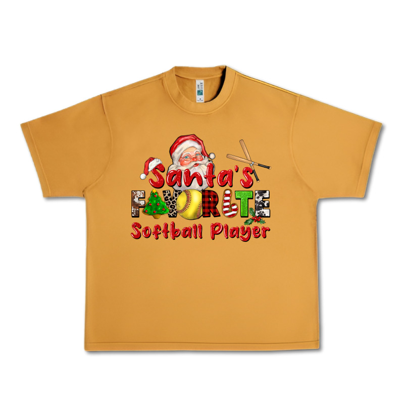 Santas Favorite Softball Player Urban Heavy Tee by CowGirlArtShop | Teevron