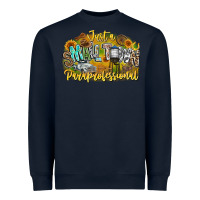 Navy just small town paraprofessional Heavyweight Sweatshirt - CowhideDigitalArt