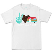 White Peace Love Camp Premium Tee - Bettercallsaul
