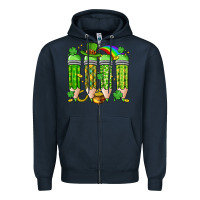 Navy st. patrick's day teacher pencils Zipper Hoodie - Artiststas