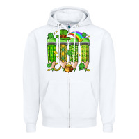 White st. patrick's day teacher pencils Zipper Hoodie - Artiststas
