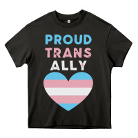 Asphalt proud trans ally transgender Heavy Core Tee - trangStudio