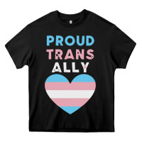 Proud Trans Ally Transgender Heavy Core Tee | Teevron