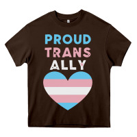 Chocolate Brown proud trans ally transgender Heavy Core Tee - trangStudio