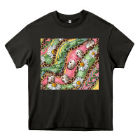 Asphalt Easter Quail Egg And Daisy Heavy Core Tee - RanaPortraitStore