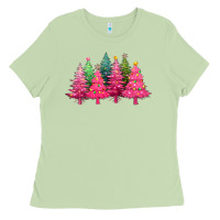 Christmas Tress With Lights Ladies Tee | Teevron