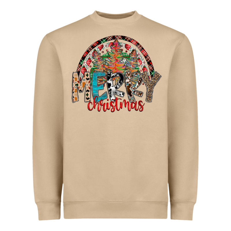 Merry Christmas Heavyweight Sweatshirt by CowhideDigitalArt | Teevron
