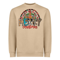 Mushroom Merry Christmas Heavyweight Sweatshirt - CowhideDigitalArt