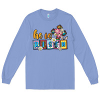 Colony Blue Easter Day He is risen Long Sleeve Tee - OliviaCreatesArt