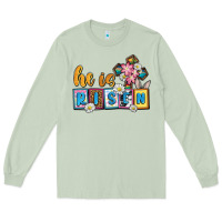 Matcha Easter Day He is risen Long Sleeve Tee - OliviaCreatesArt