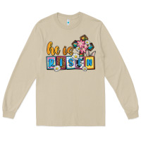 Mushroom Easter Day He is risen Long Sleeve Tee - OliviaCreatesArt