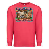 Cardinal all you need is love & coffee Premium Sweatshirt - BarkalooDesign