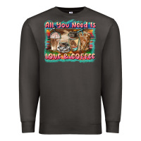 Smoke all you need is love & coffee Premium Sweatshirt - BarkalooDesign
