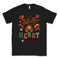 Black merry mama afro messy bun Classic Tee - texasbilliewilder