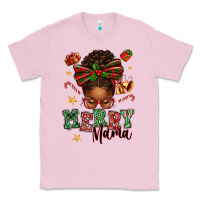 Bubblegum Pink merry mama afro messy bun Classic Tee - texasbilliewilder