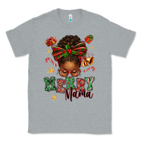 Heather Grey merry mama afro messy bun Classic Tee - texasbilliewilder