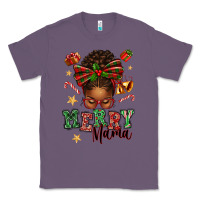 Lavender merry mama afro messy bun Classic Tee - texasbilliewilder