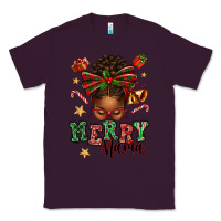 Plum merry mama afro messy bun Classic Tee - texasbilliewilder