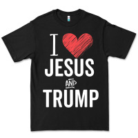I Love Jesus And Trump Republican Conservative Gift Premium Tee | Teevron