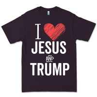 Plum I Love Jesus And Trump Republican Conservative Gift Premium Tee - trangStudio