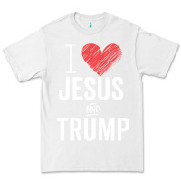 White I Love Jesus And Trump Republican Conservative Gift Premium Tee - trangStudio