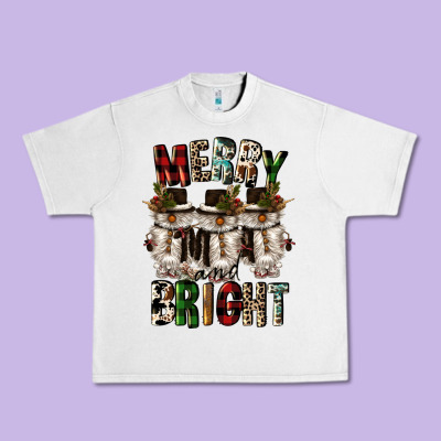 Merry And Bright Urban Heavy Tee Designed By Cowgirlartshop