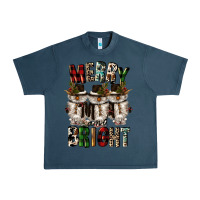 Midnight Navy merry and bright Urban Heavy Tee - CowGirlArtShop