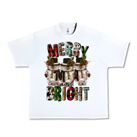 White merry and bright Urban Heavy Tee - CowGirlArtShop