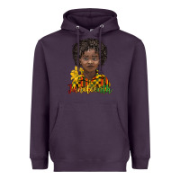 Plum juneteenth black boy Heavyweight Hoodie - BarkalooDesign
