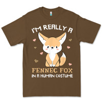 Cacao i'm really a fennec fox in a human costume funny gift t shirt Premium Tee - trangStudio
